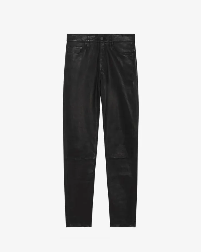 Jeans and Trousers Men IRO KARLO SLIMFIT LEATHER PANTS