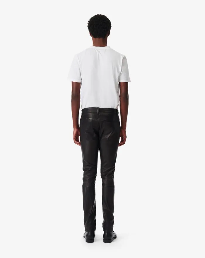 Jeans and Trousers Men IRO KARLO SLIMFIT LEATHER PANTS