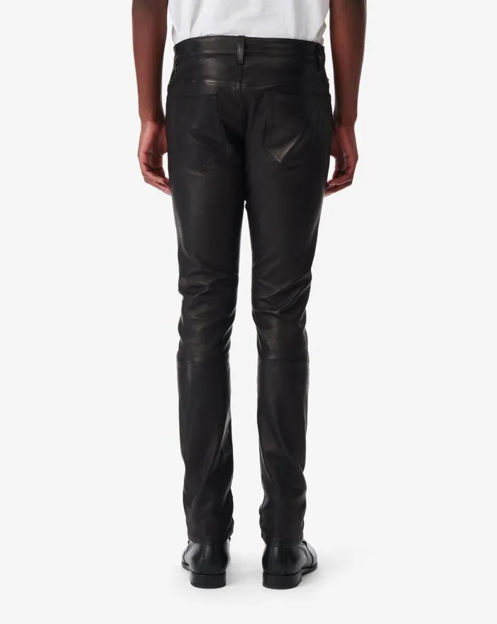 Jeans and Trousers Men IRO KARLO SLIMFIT LEATHER PANTS