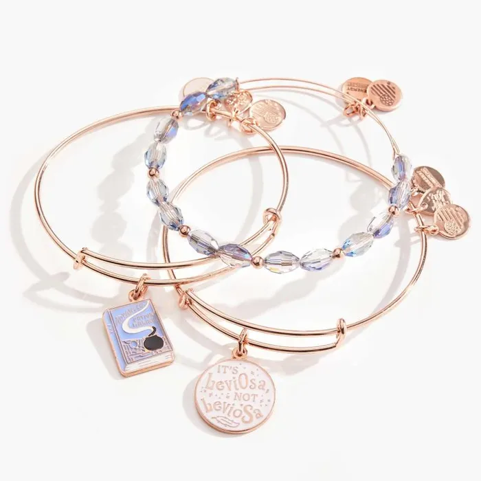 Jewelry Sets Women Alex And Ani Harry Potter Hermione Bangle Bracelets Set Of 3 Shiny Rose Gold