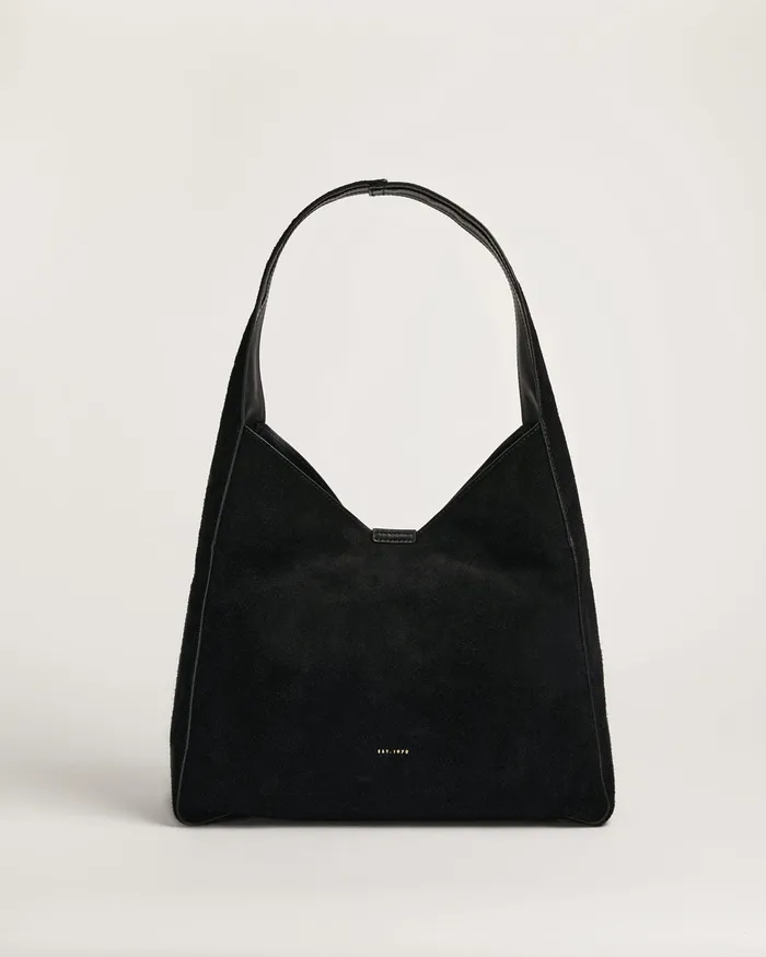 Jigsaw Bags and Clutches Women Heckfield Suede Slouch Bag Black