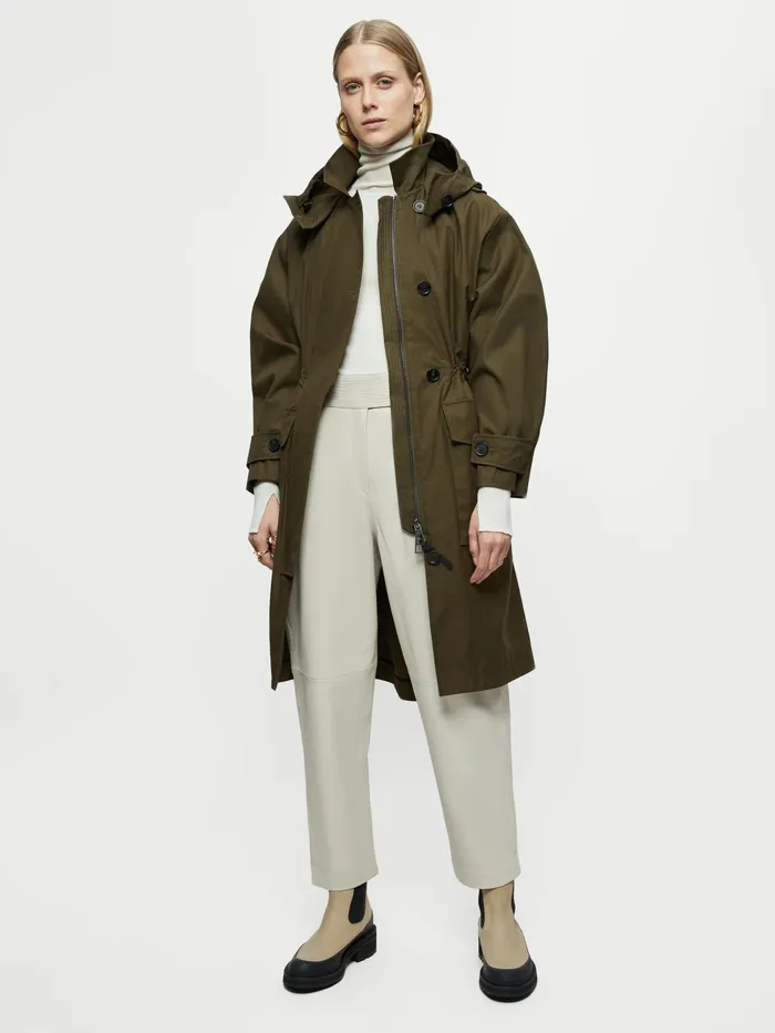 Jigsaw Coats Women Arden Shell Parka Green