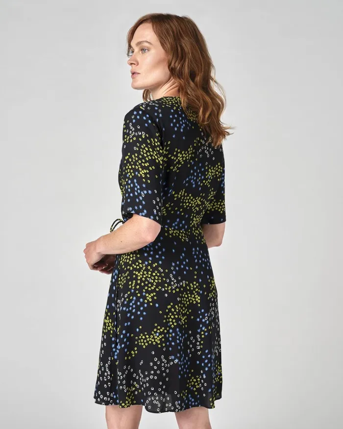 Jigsaw Dresses and Jumpsuits Women Animal Floral Wrap Dress Grey