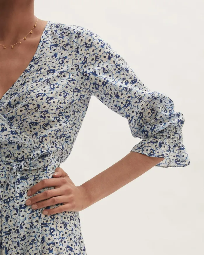 Jigsaw Dresses and Jumpsuits Women Coastal Meadow Wrap Maxi Dress Blue
