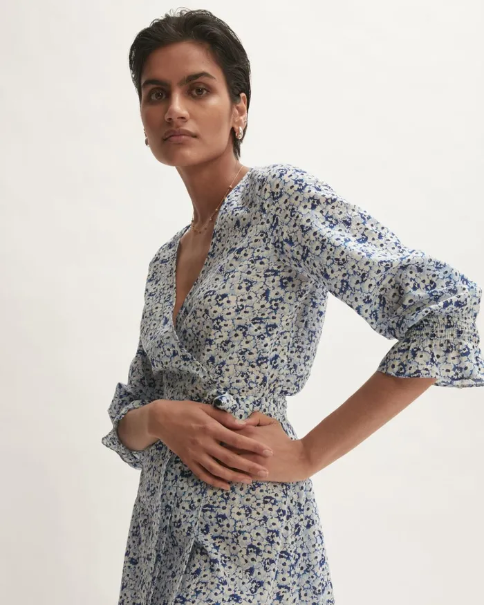 Jigsaw Dresses and Jumpsuits Women Coastal Meadow Wrap Maxi Dress Blue