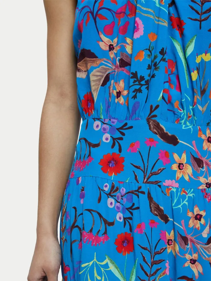 Jigsaw Dresses and Jumpsuits Women Vivid Floral Maxi Dress Blue