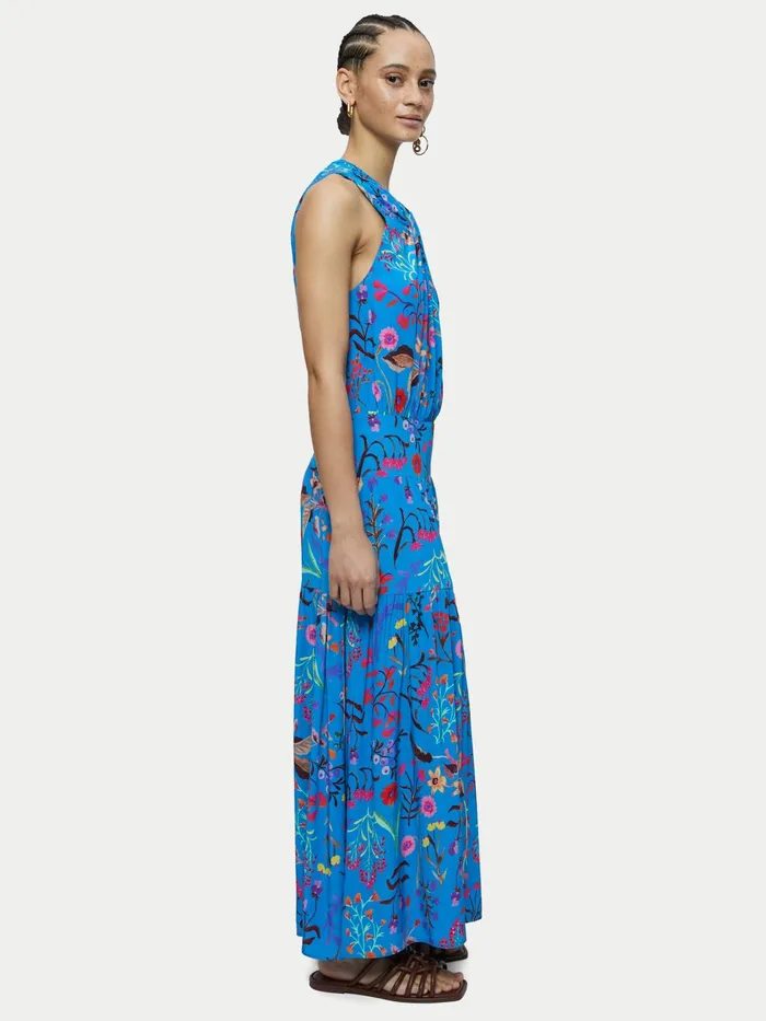 Jigsaw Dresses and Jumpsuits Women Vivid Floral Maxi Dress Blue