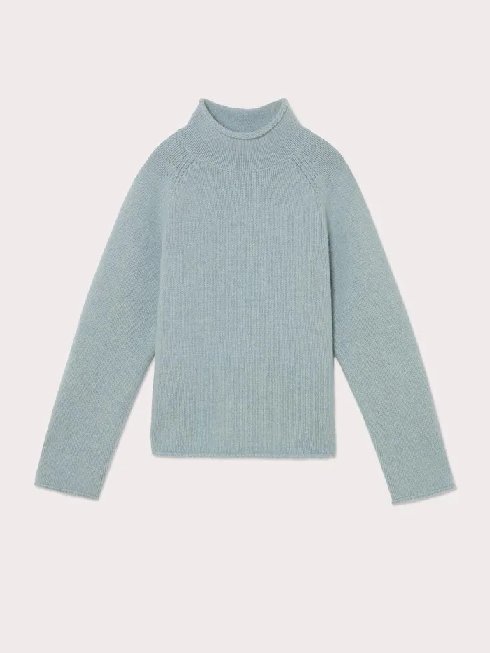 Jigsaw Knitwear and Cashmere Women Boiled Wool Jumper Blue