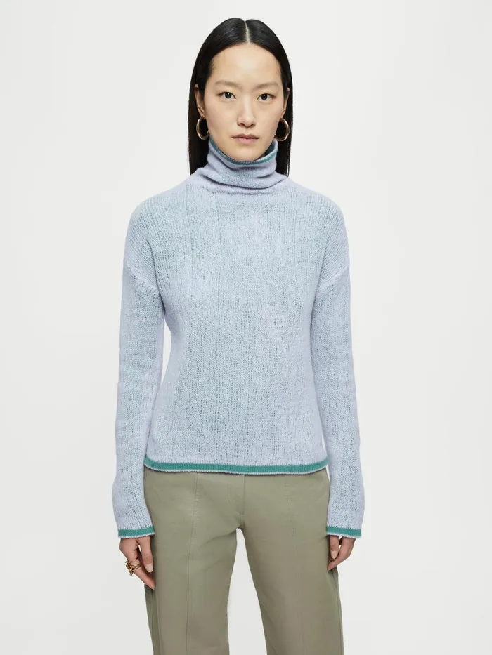 Jigsaw Knitwear and Cashmere Women Merino Cashmere Reversible Jumper Green