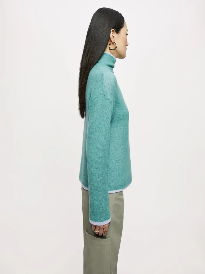 Jigsaw Knitwear and Cashmere Women Merino Cashmere Reversible Jumper Green