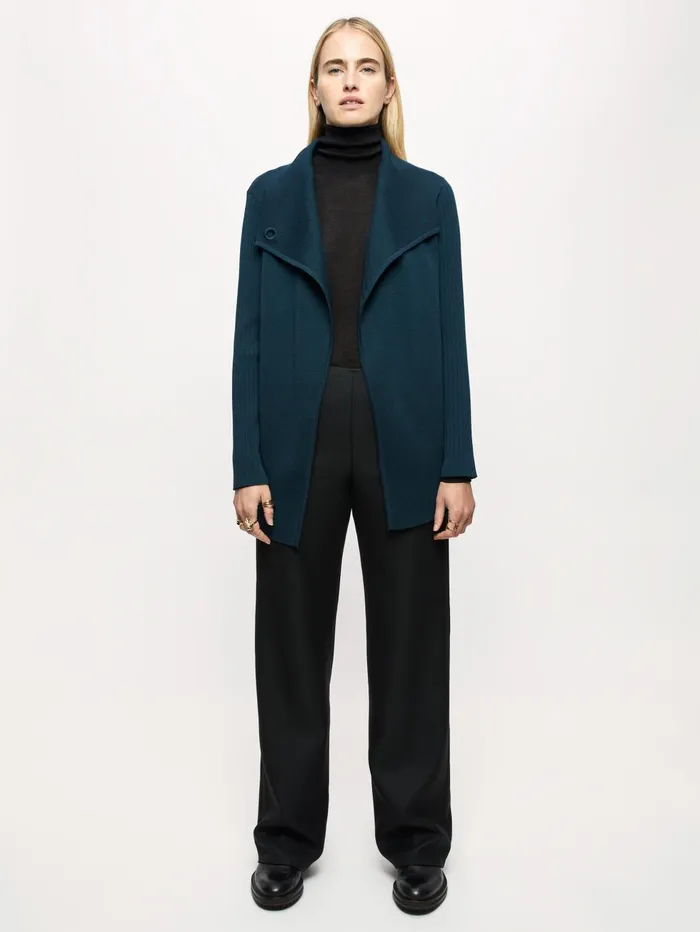 Jigsaw Knitwear and Cashmere Women Milano Ring Cardigan Green