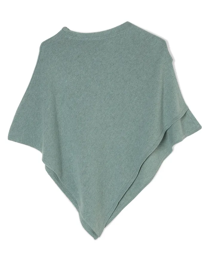 Jigsaw Knitwear and Cashmere Women Open Poncho Wool Cashmere Green