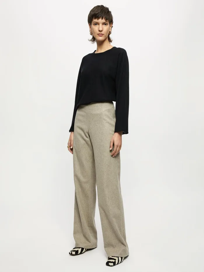 Jigsaw Knitwear and Cashmere Women Superfine Long Sleeve Jumper Black