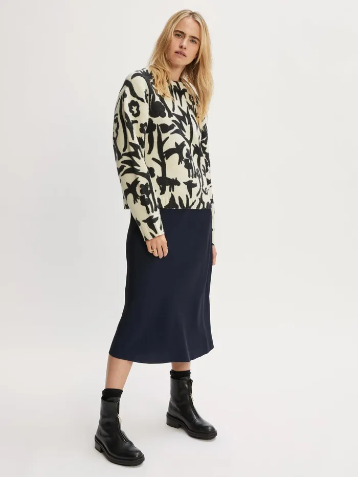 Jigsaw Knitwear and Cashmere Women Woodland Shadow Jumper Cream