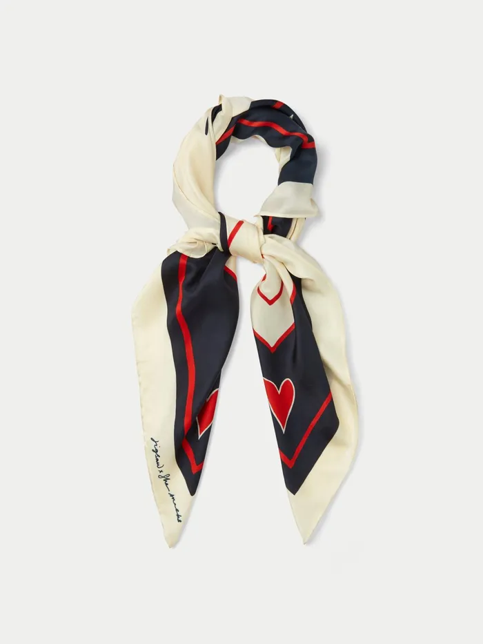 Jigsaw Ponchos and Scarves Women Mine Silk Scarf Cream