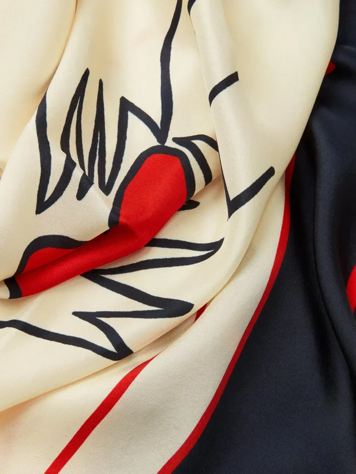 Jigsaw Ponchos and Scarves Women Mine Silk Scarf Cream