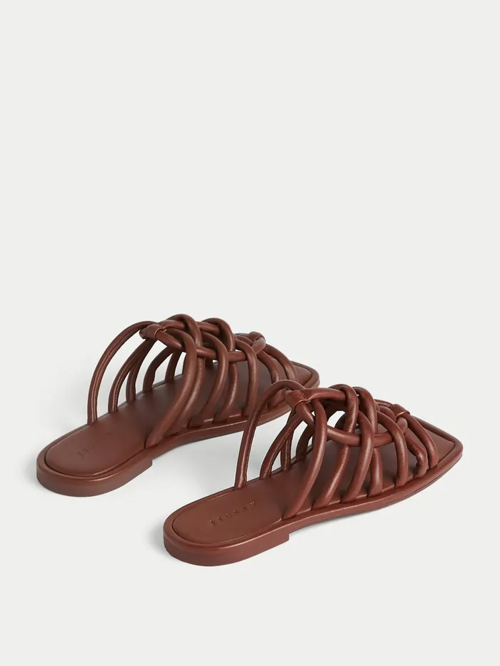 Jigsaw Shoes and Sandals Women Burgos Leather Rope Slider Brown