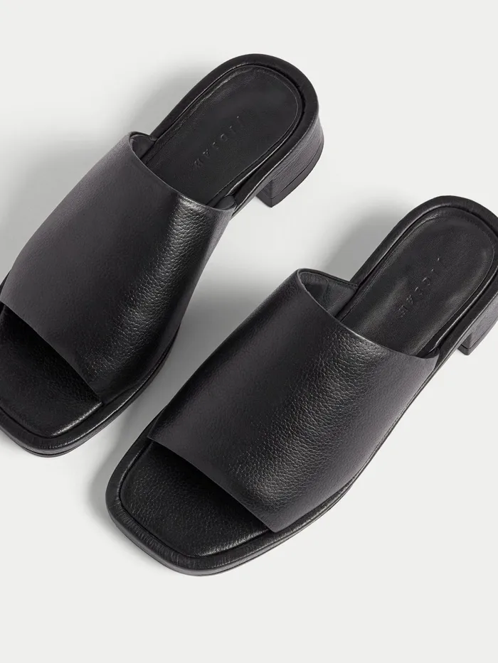 Jigsaw Shoes and Sandals Women Eastbury Leather Mule Black