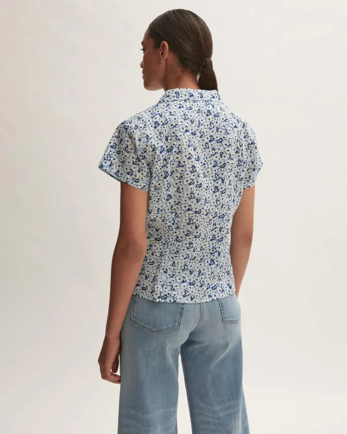 Jigsaw Tops Women Coastal Meadow Shirt Blue