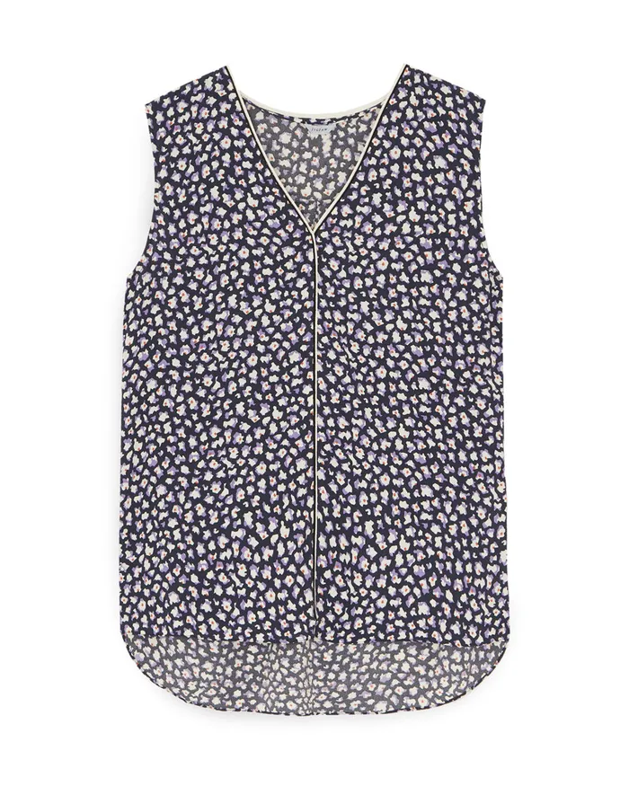 Jigsaw Tops Women Honeycomb Ditsy Tank Top Blue