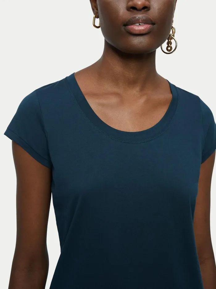 Jigsaw Tops Women Supima Short Sleeve TShirt Green