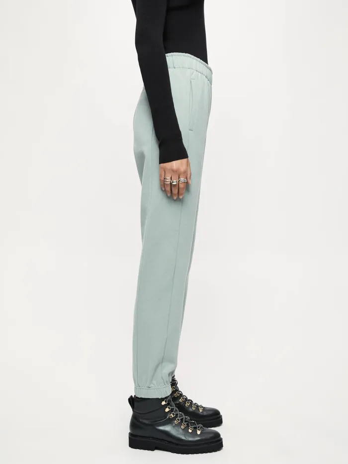 Jigsaw Trousers Women Cotton Jersey Trackpant Green