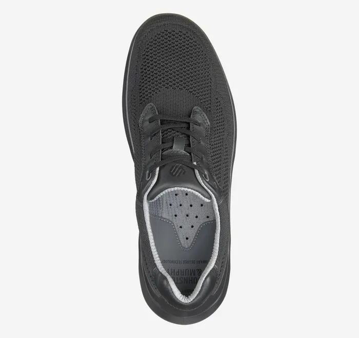 Johnston and Murphy Activate Knit Plain Toe Black Knit Men Sneakers Johnston and Murphy Activate Knit Plain Toe Black Knit Men Sneakers