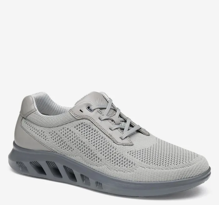 Johnston and Murphy Activate Knit Plain Toe Gray Knit Men Sneakers