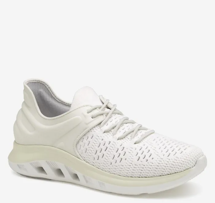 Johnston and Murphy Activate Knit UThroat White Knitnylon Women Sneakers