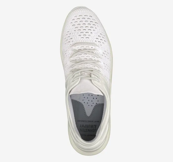 Johnston and Murphy Activate Knit UThroat White Knitnylon Women Sneakers Johnston and Murphy Activate Knit UThroat White Knitnylon Women Sneakers