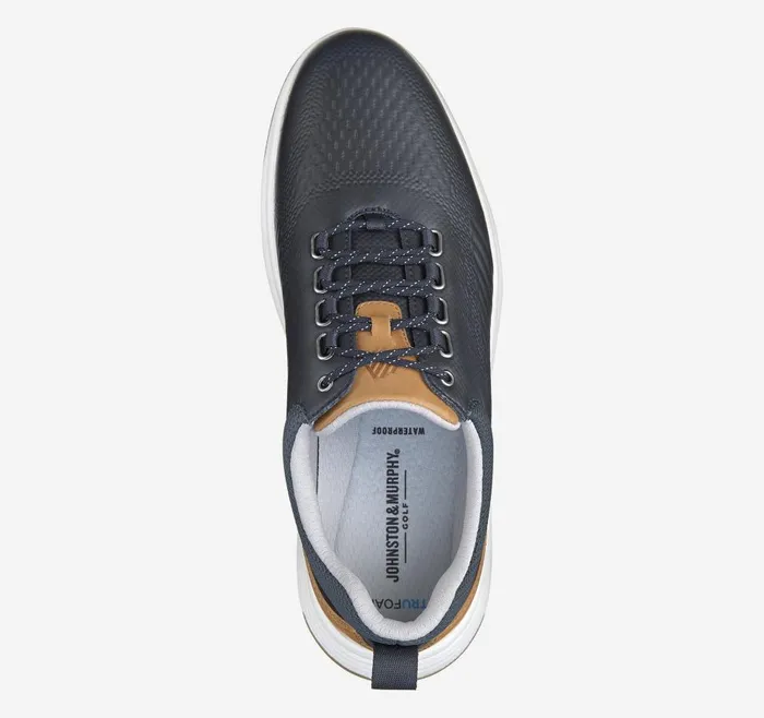 Johnston and Murphy Amherst GL1 Sport Hybrid Navy Coated Knit Men Sneakers Johnston and Murphy Amherst GL1 Sport Hybrid Navy Coated Knit Men Sneakers