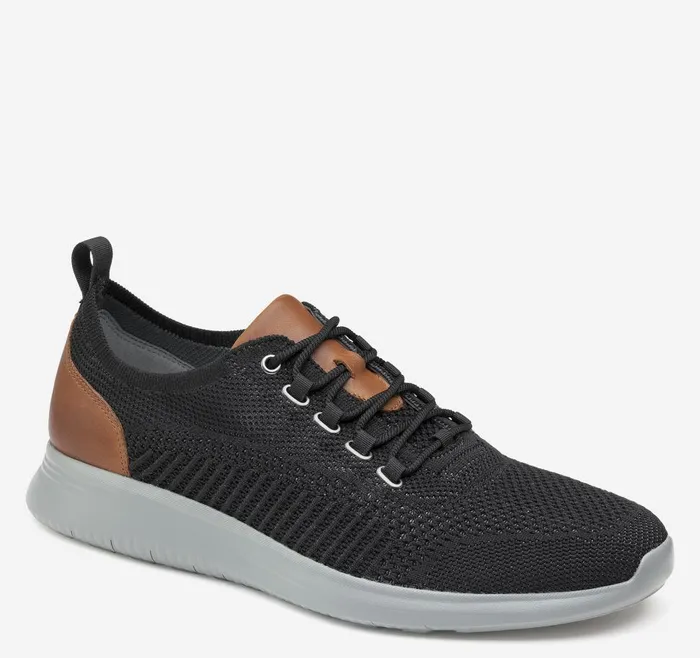 Johnston and Murphy Amherst Knit UThroat Black Knit Men Sneakers
