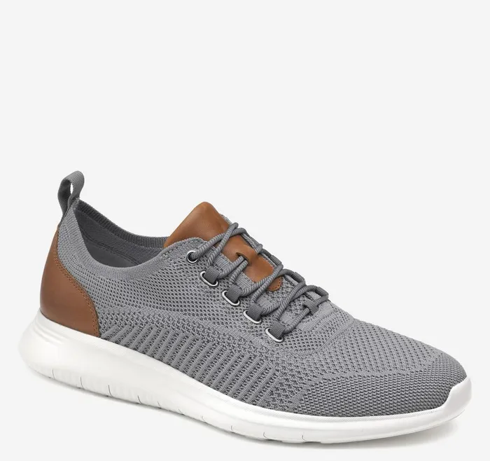 Johnston and Murphy Amherst Knit UThroat Gray Knit Men Sneakers
