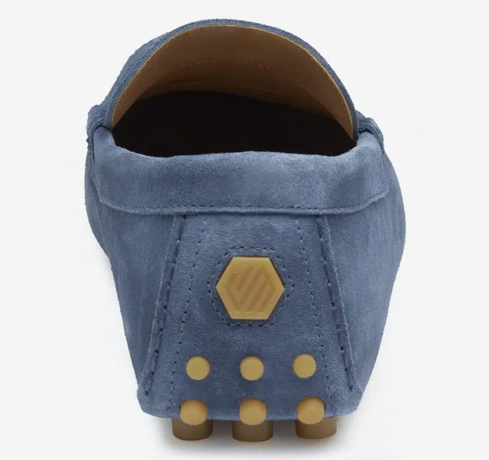 Johnston and Murphy Athens Penny Denim Suede Men SlipOns Johnston and Murphy Athens Penny Denim Suede Men SlipOns