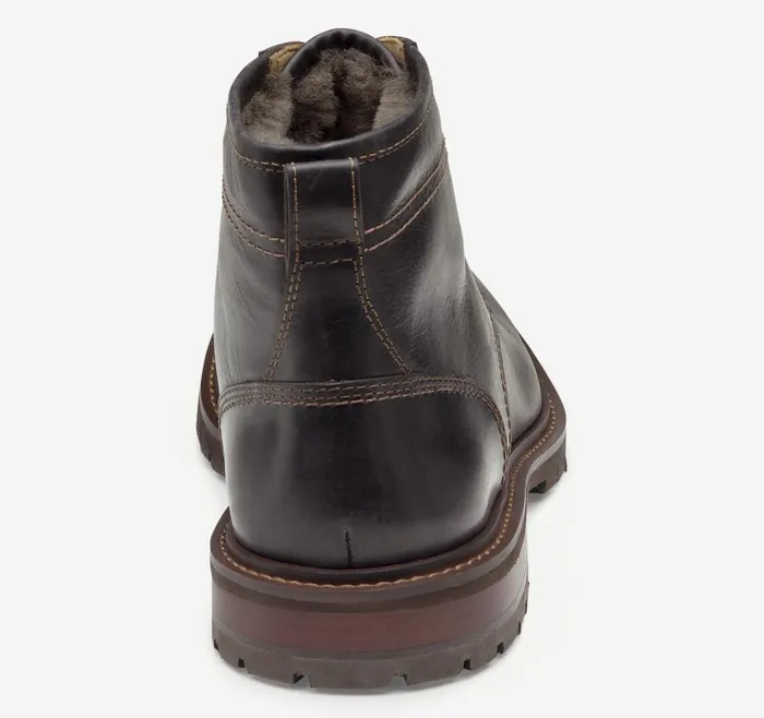 Johnston and Murphy Barrett Moc Toe Shearling Boot Dark Brown Full Grain Men Boots Johnston and Murphy Barrett Moc Toe Shearling Boot Dark Brown Full Grain Men Boots