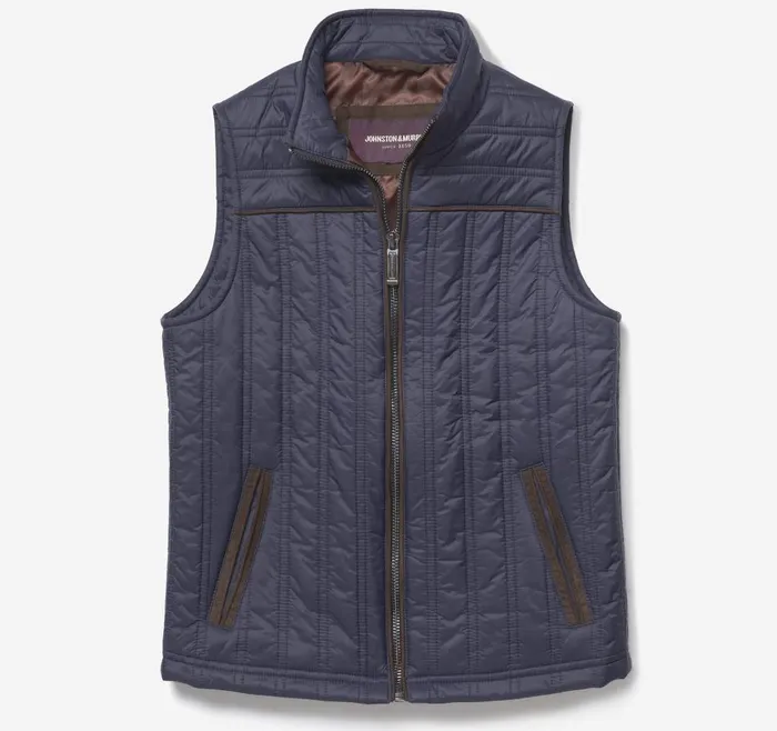 Johnston and Murphy Boys Quilted Vest Navy Boys Blazers and Vests