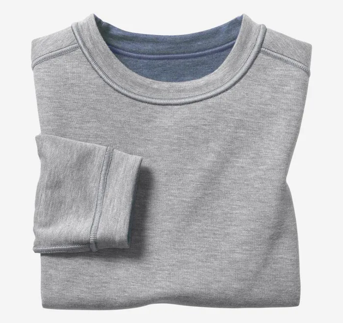 Johnston and Murphy Boys Reversible Solid Crewneck Bluelight Gray Boys Sweaters and Knits Johnston and Murphy Boys Reversible Solid Crewneck Bluelight Gray Boys Sweaters and Knits