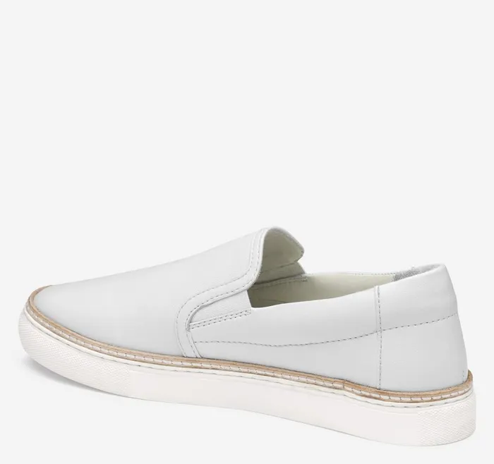 Johnston and Murphy Callie DoubleGore SlipOn White Glove Leather Women Mules and Loafers Johnston and Murphy Callie DoubleGore SlipOn White Glove Leather Women Mules and Loafers