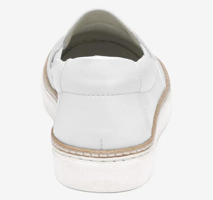 Johnston and Murphy Callie DoubleGore SlipOn White Glove Leather Women Mules and Loafers Johnston and Murphy Callie DoubleGore SlipOn White Glove Leather Women Mules and Loafers