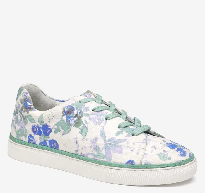 Johnston and Murphy Callie LacetoToe Multi Floral Sheepskin Women Sneakers