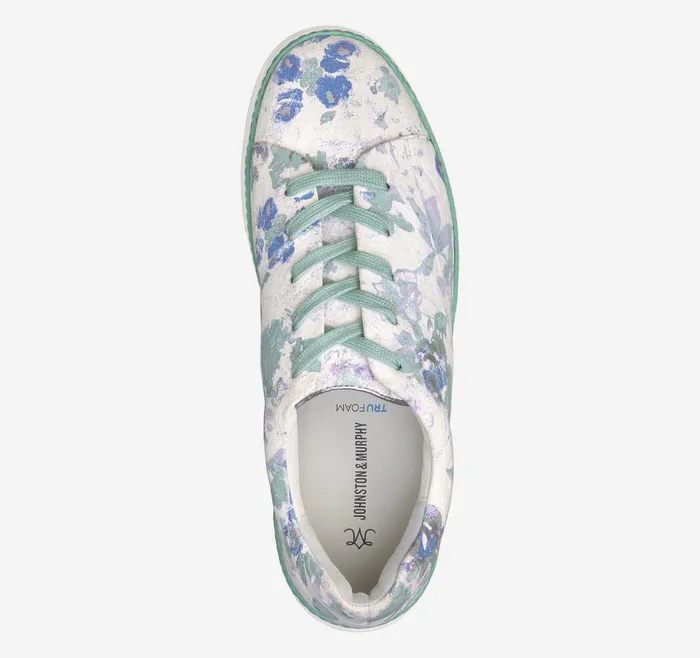 Johnston and Murphy Callie LacetoToe Multi Floral Sheepskin Women Sneakers Johnston and Murphy Callie LacetoToe Multi Floral Sheepskin Women Sneakers