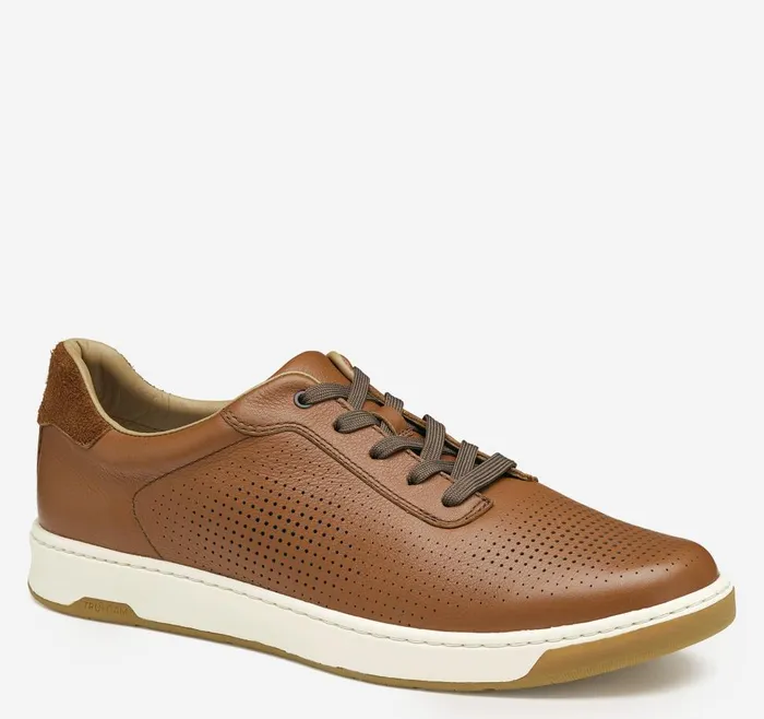 Johnston and Murphy Daxton UThroat Tan Full Grain Men Sneakers