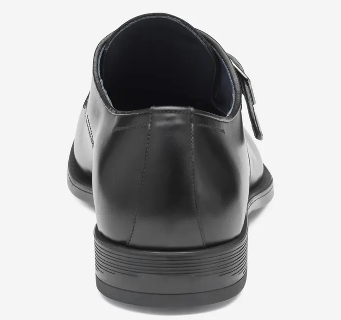 Johnston and Murphy Flynch Monk Strap Black Italian Calfskin Men SlipOns Johnston and Murphy Flynch Monk Strap Black Italian Calfskin Men SlipOns