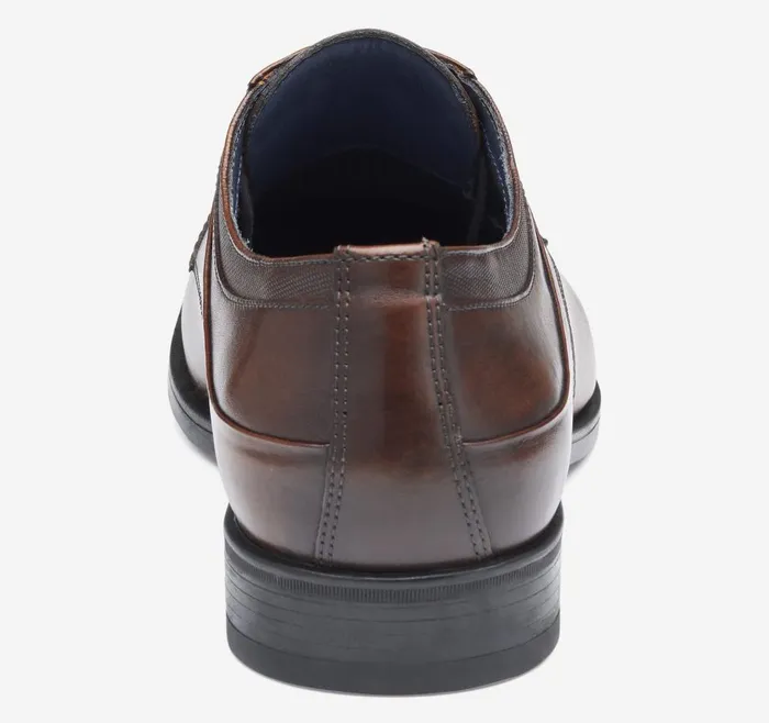 Johnston and Murphy Gibbons Plain Toe Mahogany Full Grain Men LaceUps Johnston and Murphy Gibbons Plain Toe Mahogany Full Grain Men LaceUps