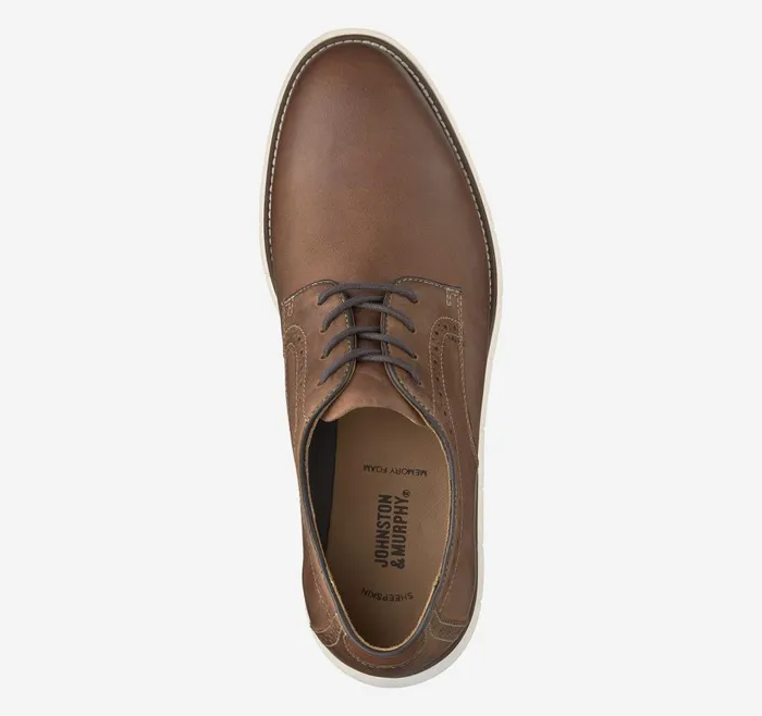 Johnston and Murphy Holden Plain Toe Tan Oiled Full Grain Men LaceUps Johnston and Murphy Holden Plain Toe Tan Oiled Full Grain Men LaceUps