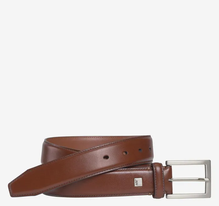 Johnston and Murphy Johnston and Murphy Dress Belt Saddle Tan Men Belts