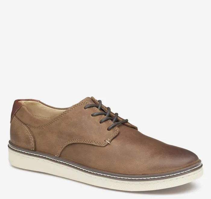 Johnston and Murphy McGuffey Plain Toe Tan Oiled Full Grain Men Sneakers