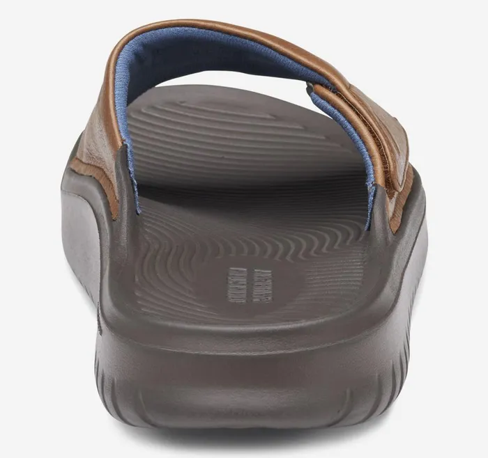 Johnston and Murphy Oasis Slide Tan Full Grain Men Sandals Johnston and Murphy Oasis Slide Tan Full Grain Men Sandals