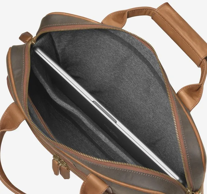 Johnston and Murphy Rhodes Briefcase Brown Antique Cotton Tan Full Grain Men Backpacks and Briefcases Johnston and Murphy Rhodes Briefcase Brown Antique Cotton Tan Full Grain Men Backpacks and Briefcases