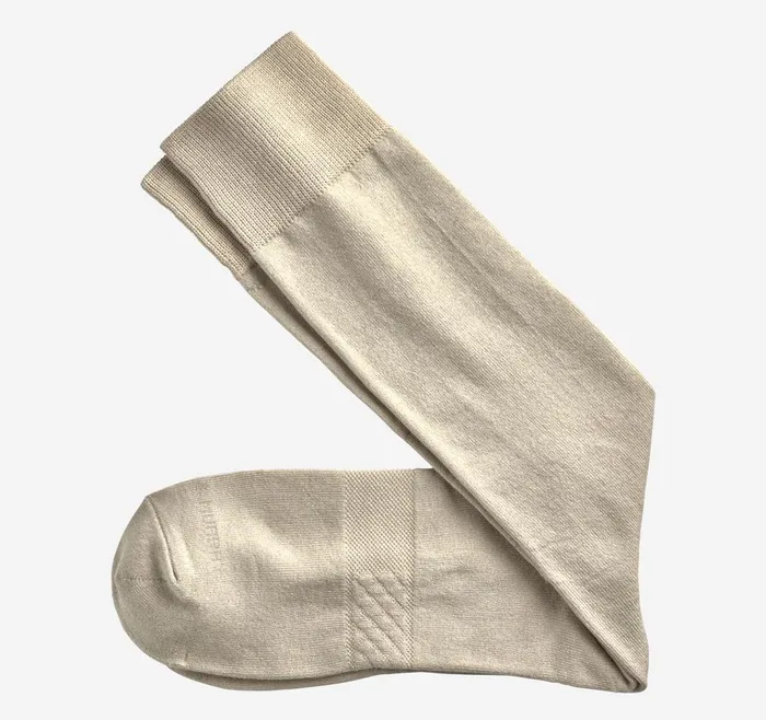 Johnston and Murphy Solid Dress Socks Taupe Men Socks